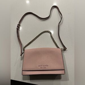 Kate Spade Blush and gold Crossbody Bag